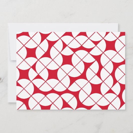 Modern Afstuderen aangepast MCM-patroonrood Kaart (Achterkant)