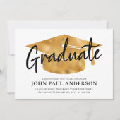 Modern Afstuderen Afstudeerder Pet Afstuderen Aankondiging (Voorkant)