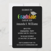 Modern Afstuderen Afstudeerder Pet Party Invitatio Aankondiging (Voorkant)