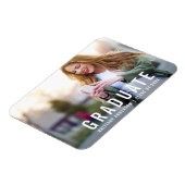 Modern Afstuderen | Afstuderen aankondiging foto Magneet (Linkerzijde)