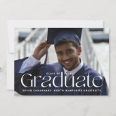 Modern Afstuderen Afstuderen Aankondiging Kaart (Voorkant)