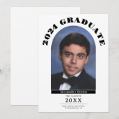 Modern Afstuderen Afstuderen foto aankondiging (Voorkant / Achterkant)