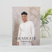 Modern Afstuderen Afstuderen Foto Kaart (Staand voorkant)