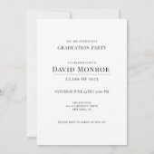 Modern Afstuderen Afstuderen Foto Kaart (Achterkant)