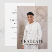 Modern Afstuderen Afstuderen Foto Kaart (Voorkant / Achterkant)