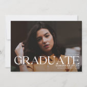 Modern Afstuderen Afstuderen Foto Kaart (Voorkant)