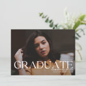 Modern Afstuderen Afstuderen Foto Kaart (Staand voorkant)