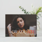 Modern Afstuderen Afstuderen Foto Kaart (Staand voorkant)