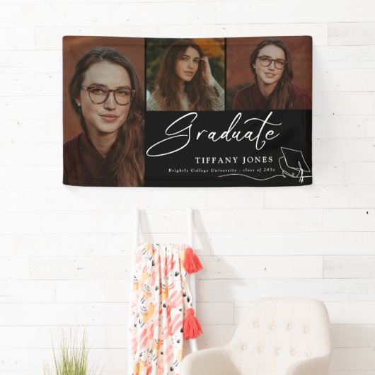 Modern Afstuderen Afstuderen Foto Spandoek (Insitu)