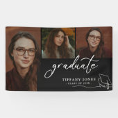 Modern Afstuderen Afstuderen Foto Spandoek (Horizontaal)