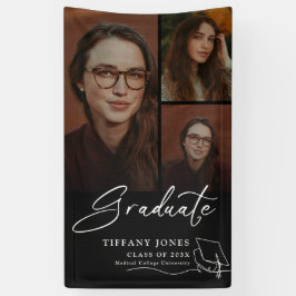 Modern Afstuderen Afstuderen Foto Spandoek