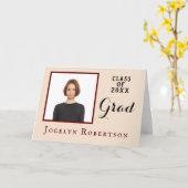 Modern Afstuderen Afstuderen Klasse van 2023 Kaart (Gele Bloem)