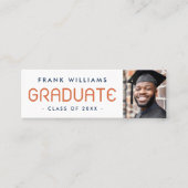 Modern afstuderen afstuderen studentennetwerken mini visitekaartje (Voorkant)