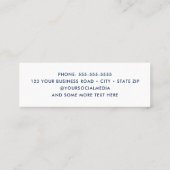 Modern afstuderen afstuderen studentennetwerken mini visitekaartje (Achterkant)