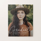 Modern Afstuderen Afstuderen van de Foto van White Legpuzzel (Verticaal)