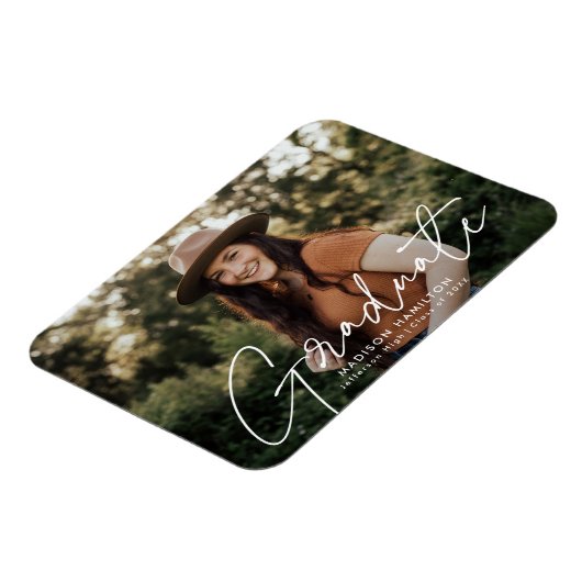 Modern Afstuderen Afstuderen van de Foto van White Magneet (Linkerzijde)