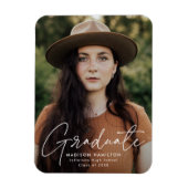 Modern Afstuderen Afstuderen van de Foto van White Magneet (Verticaal)