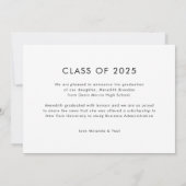 Modern Afstuderen Afstuderen voor fotocollage Aankondiging (Achterkant)