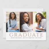 Modern Afstuderen Afstuderen voor fotocollage Aankondiging (Voorkant)