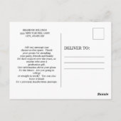 Modern Afstuderen Bedankt Foto Briefkaart (Achterkant)