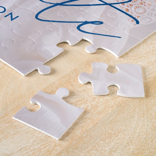 Modern Afstuderen blauw Afstuderen van de Foto van Legpuzzel (Zijkant)