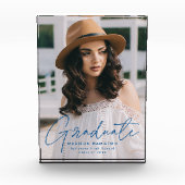 Modern Afstuderen blauw Afstuderen voor script Fotoblokken (Voorkant)