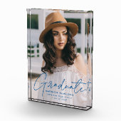 Modern Afstuderen blauw Afstuderen voor script Fotoblokken (Rechts)