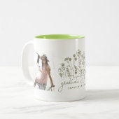 Modern Afstuderen Blooming Wilde Afstuderen Tweekleurige Koffiemok (Voorkant links)