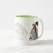 Modern Afstuderen Blooming Wilde Afstuderen Tweekleurige Koffiemok (Voorkant rechts)