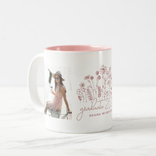 Modern Afstuderen Blooming Wilde Afstuderen Tweekleurige Koffiemok