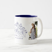 Modern Afstuderen Blooming Wilde Afstuderen Tweekleurige Koffiemok (Voorkant rechts)