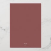 Modern Afstuderen Bold School en College Afstudere Folie Uitnodiging (Achterkant)