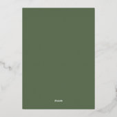 Modern Afstuderen Bold School en College Afstudere Folie Uitnodiging (Achterkant)
