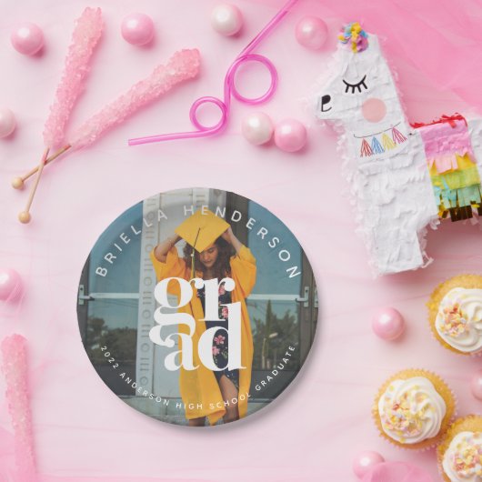 Modern Afstuderen Bord voor fotopapier (Feest)