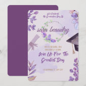 Modern afstuderen Card Kaart (Voorkant / Achterkant)