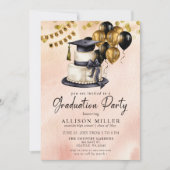 Modern Afstuderen Celebration Foto Afstuderen Kaart