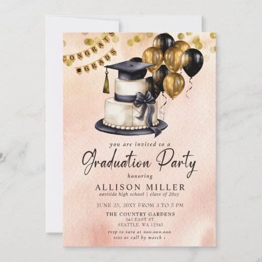 Modern Afstuderen Celebration Foto Afstuderen Kaart (Voorkant)