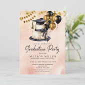 Modern Afstuderen Celebration Foto Afstuderen Kaart