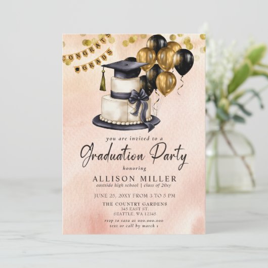 Modern Afstuderen Celebration Foto Afstuderen Kaart (Staand voorkant)