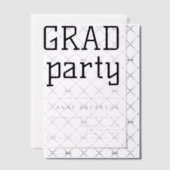 Modern Afstuderen Custom Party Overlay Vellum Uitnodigingen (Offset (Uitnodiging))