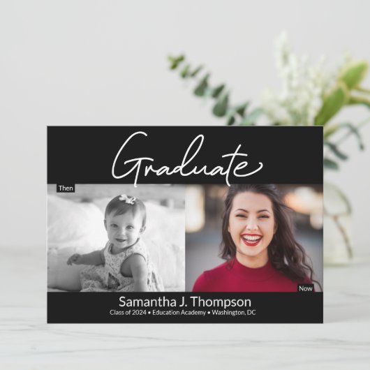 Modern Afstuderen dan Manuscript en nu de Foto van Aankondiging (Staand voorkant)