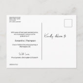 Modern Afstuderen dan Manuscript en nu de Foto van Aankondigingskaart (Achterkant)