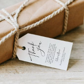 Modern Afstuderen Dank u Favor Tag Cadeaulabel