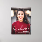 Modern Afstuderen de Klasse van de Foto van het Ma Canvas Afdruk (Voorkant)