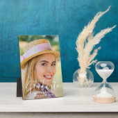 Modern Afstuderen Eenvoudig Custom Photo Afstudere Fotoplaat (Zijkant)