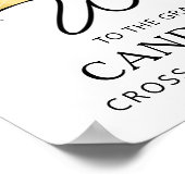 Modern Afstuderen eenvoudig script Welkom 4 foto's Poster (Hoek)