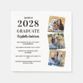 Modern Afstuderen feiten 3 Foto Afstuderen Napki Servet (Voorkant)