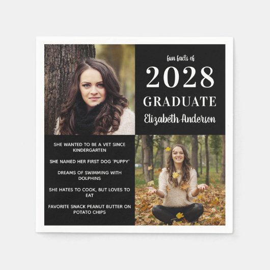 Modern Afstuderen feiten Afstuderen 2 Foto Servet (Voorkant)