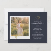 Modern Afstuderen Foto 2025 Afstuderen Aankondigin (Achterkant)