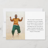 Modern AFSTUDEREN foto afstuderen Aankondiging (Achterkant)